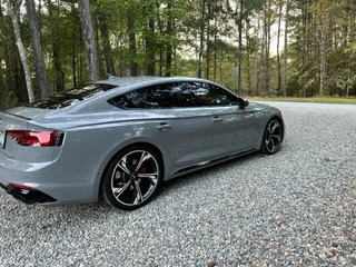 Audi RS5 Sportback rear three quarter after detailing