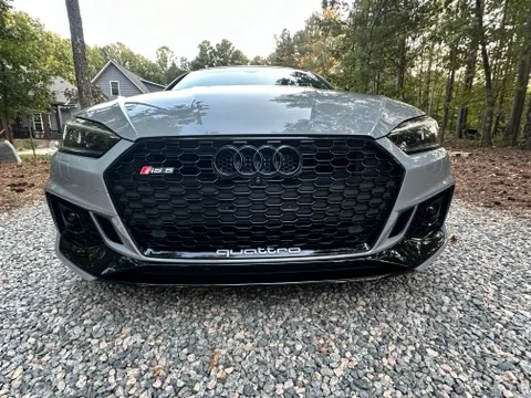 Audi RS5 front grille after a full exterior detail